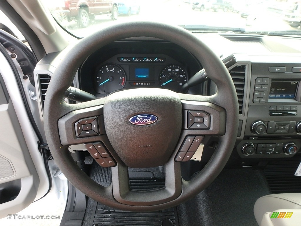 2018 Ford F250 Super Duty XL Regular Cab 4x4 Earth Gray Steering Wheel Photo #124389789