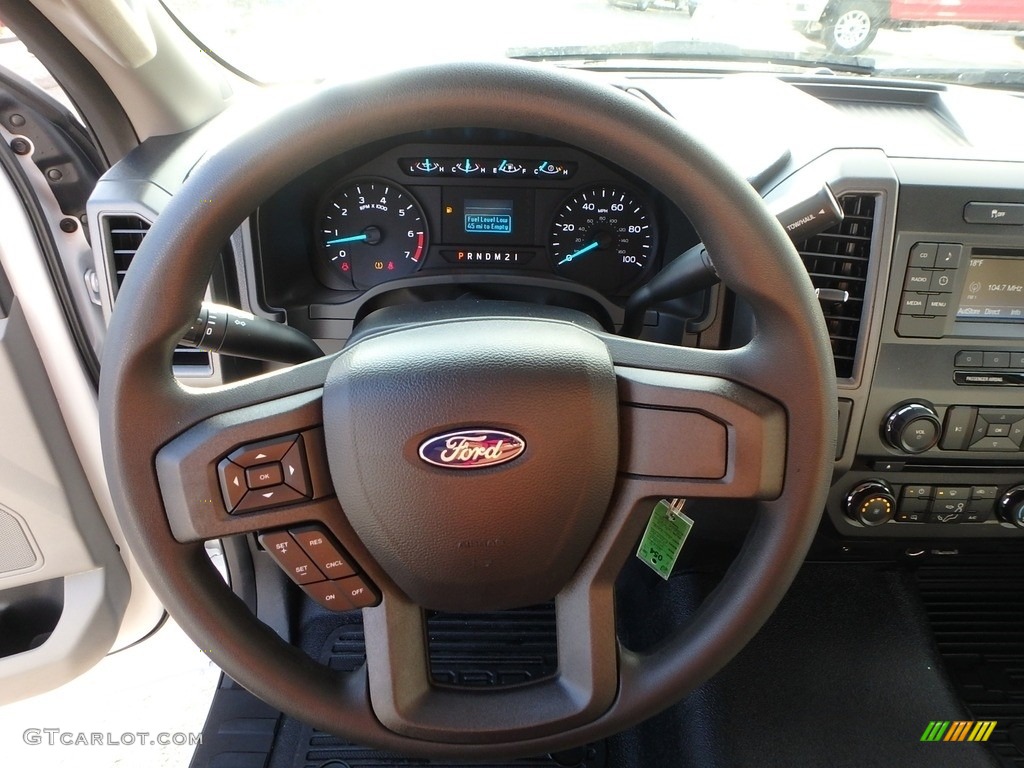 2018 Ford F250 Super Duty XL Regular Cab 4x4 Earth Gray Steering Wheel Photo #124390276