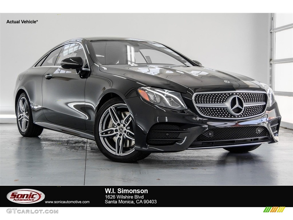 2018 E 400 Coupe - Black / Saddle Brown/Black photo #2