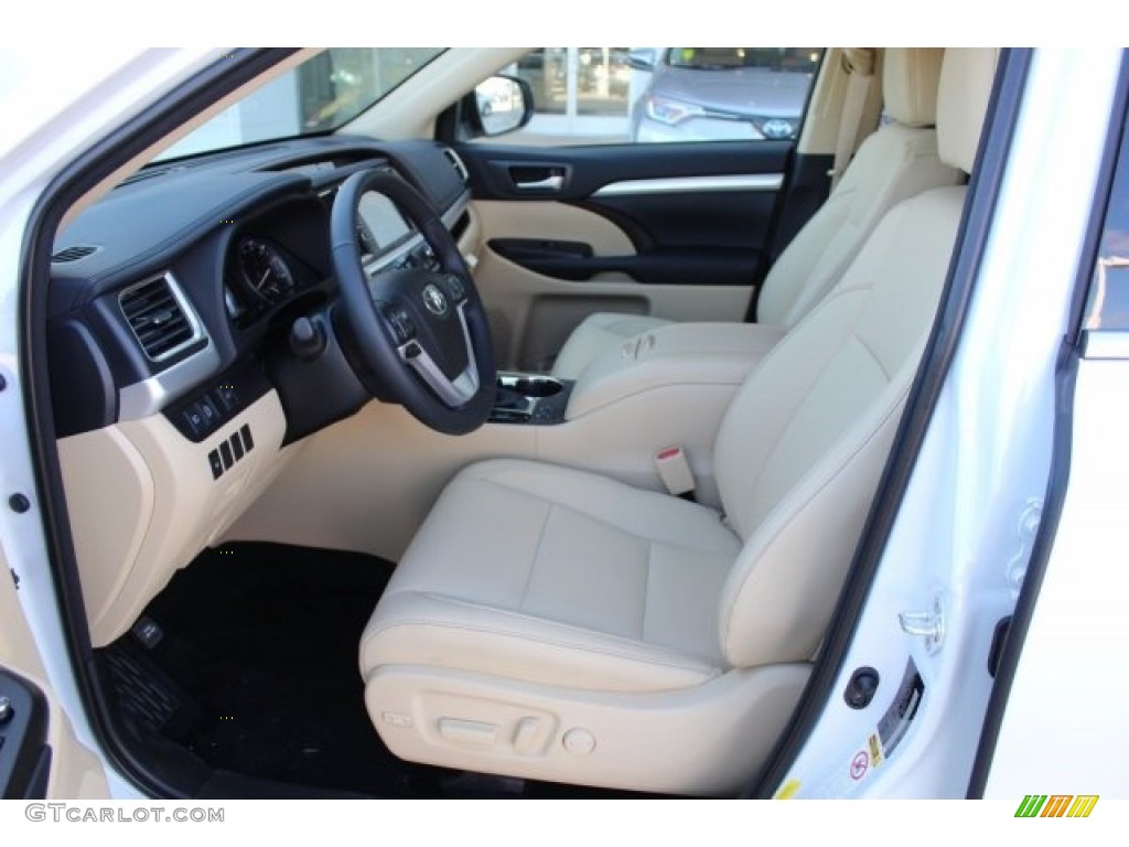 2018 Highlander XLE - Blizzard White Pearl / Almond photo #10