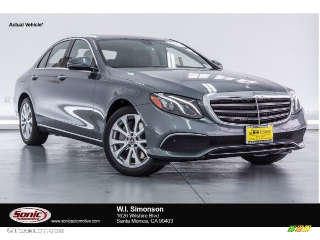 2018 E 300 Sedan - Selenite Grey Metallic / Macchiato Beige/Espresso Brown photo #1