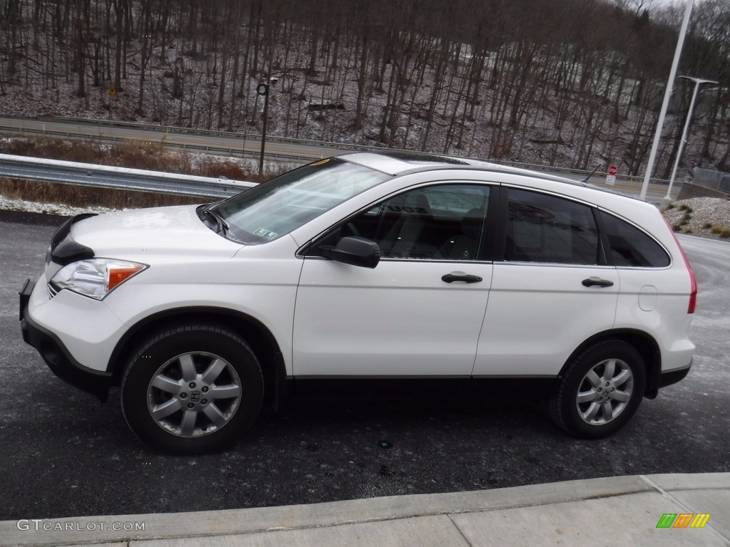 2009 CR-V EX 4WD - Taffeta White / Gray photo #6