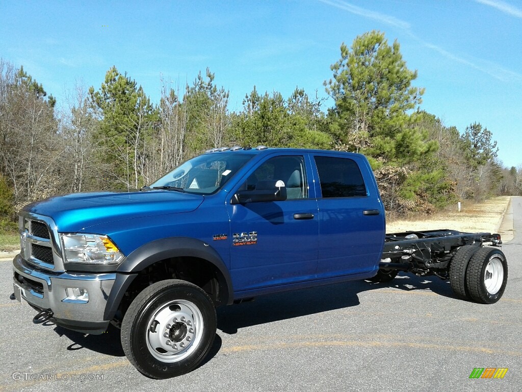 Blue Streak Pearl 2018 Ram 4500 Tradesman Crew Cab 4x4 Chassis Exterior Photo #124397017