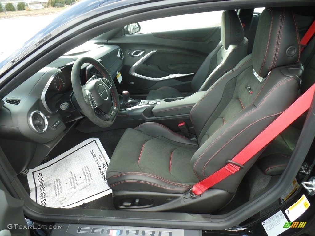 Jet Black Interior 2018 Chevrolet Camaro ZL1 Coupe Photo #124398136