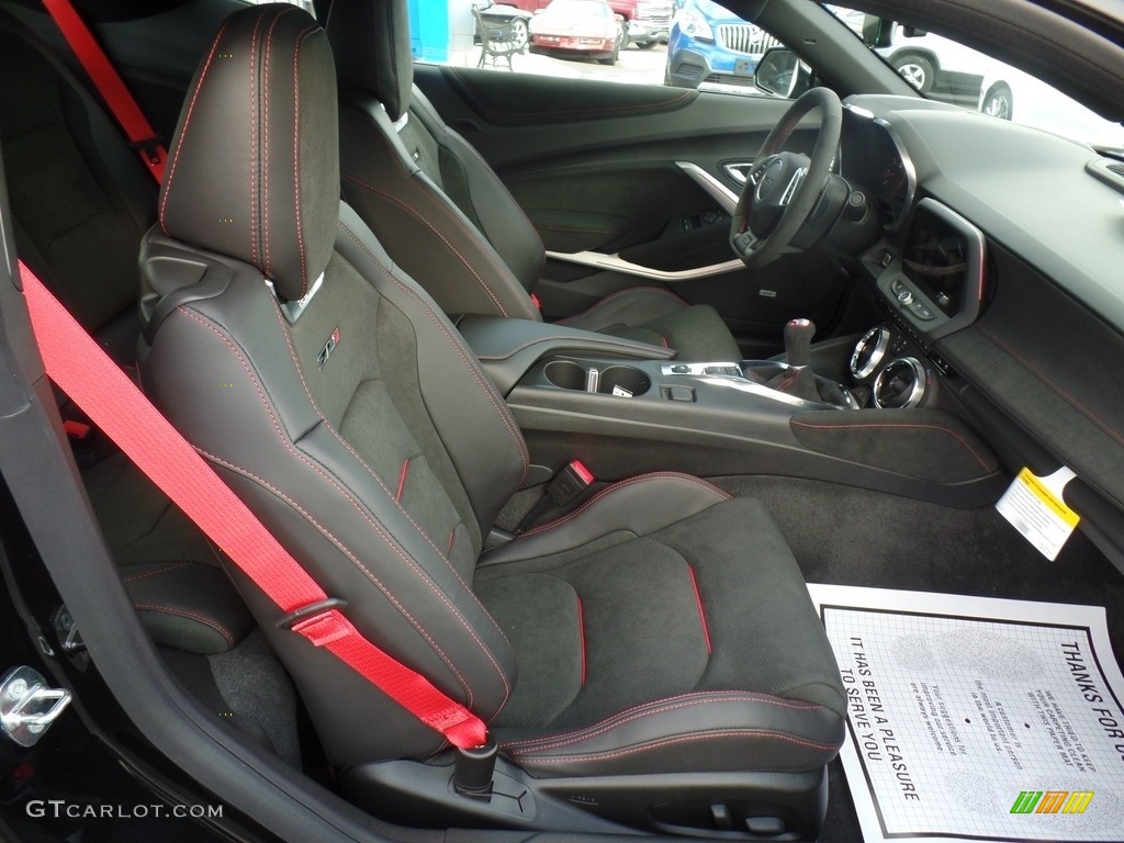 Jet Black Interior 2018 Chevrolet Camaro ZL1 Coupe Photo #124398616