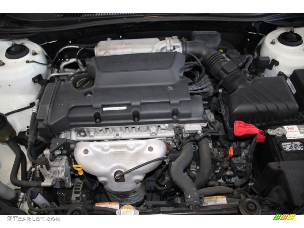 2009 Spectra LX Sedan - Clear White / Beige photo #21