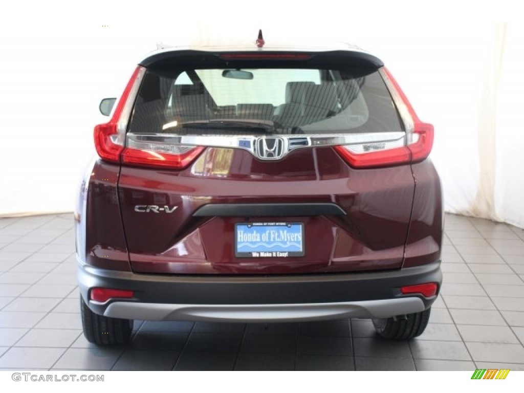 2018 CR-V LX - Basque Red Pearl II / Gray photo #7