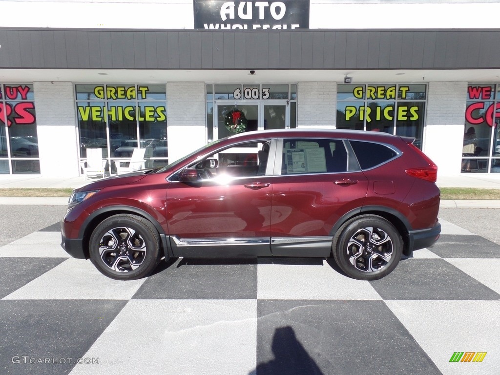 2017 CR-V Touring - Basque Red Pearl II / Gray photo #1