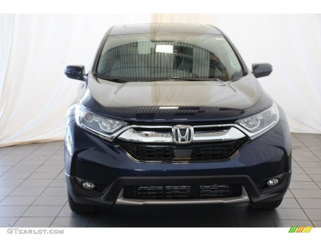 2018 CR-V EX-L - Obsidian Blue Pearl / Gray photo #4