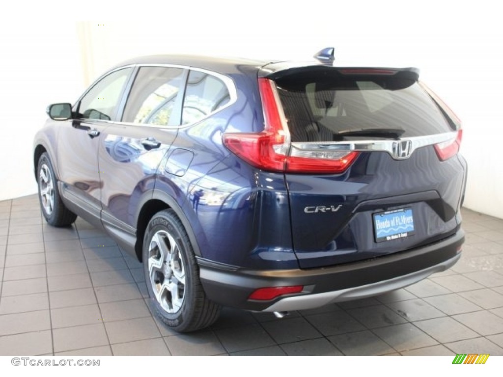 2018 CR-V EX-L - Obsidian Blue Pearl / Gray photo #6