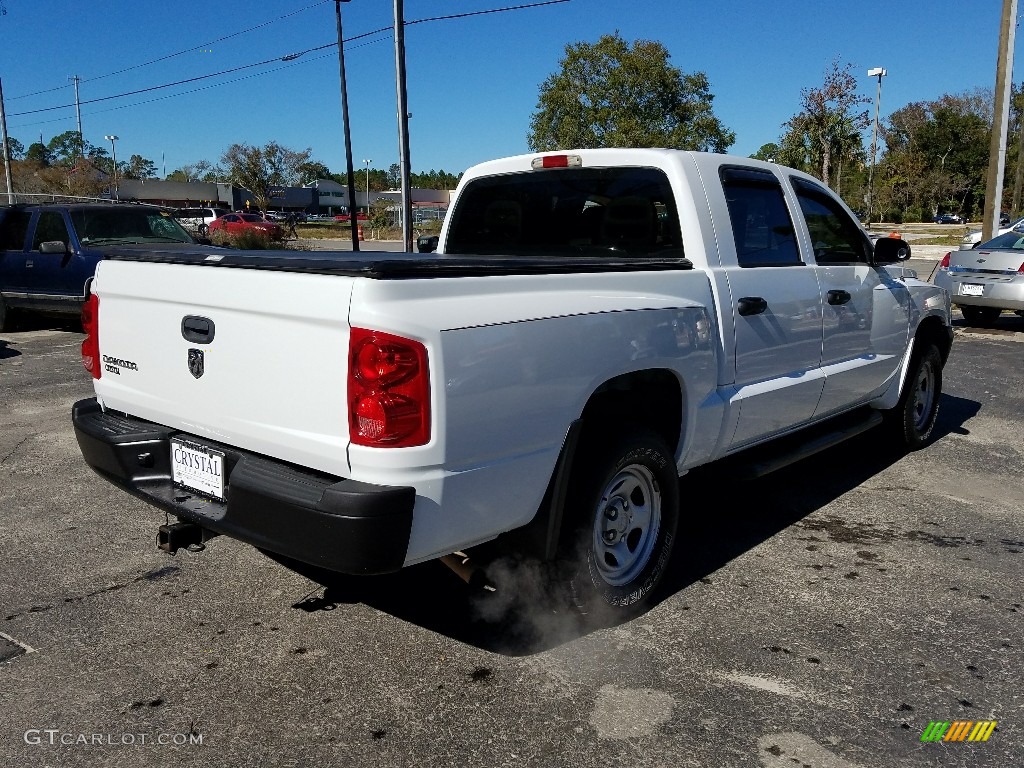 2006 Dakota ST Quad Cab - Bright White / Medium Slate Gray photo #5