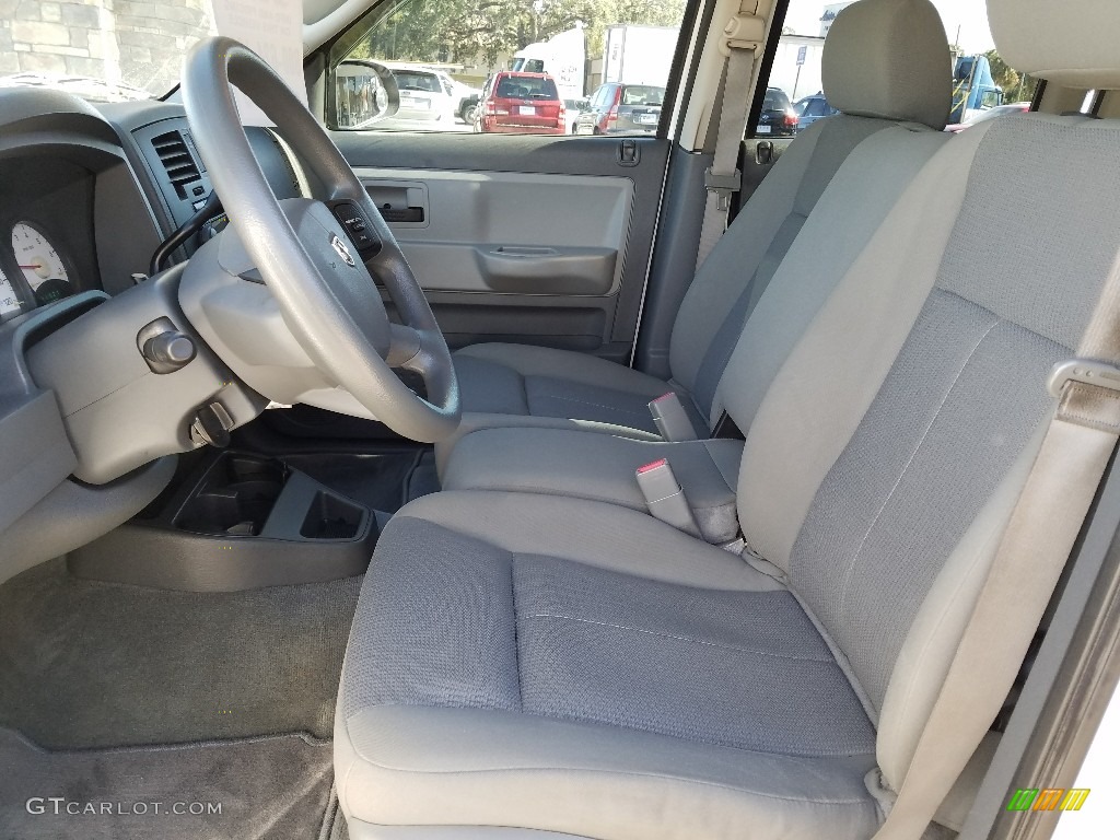 2006 Dakota ST Quad Cab - Bright White / Medium Slate Gray photo #9