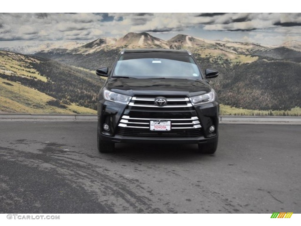 2018 Highlander Limited AWD - Midnight Black Metallic / Ash photo #2