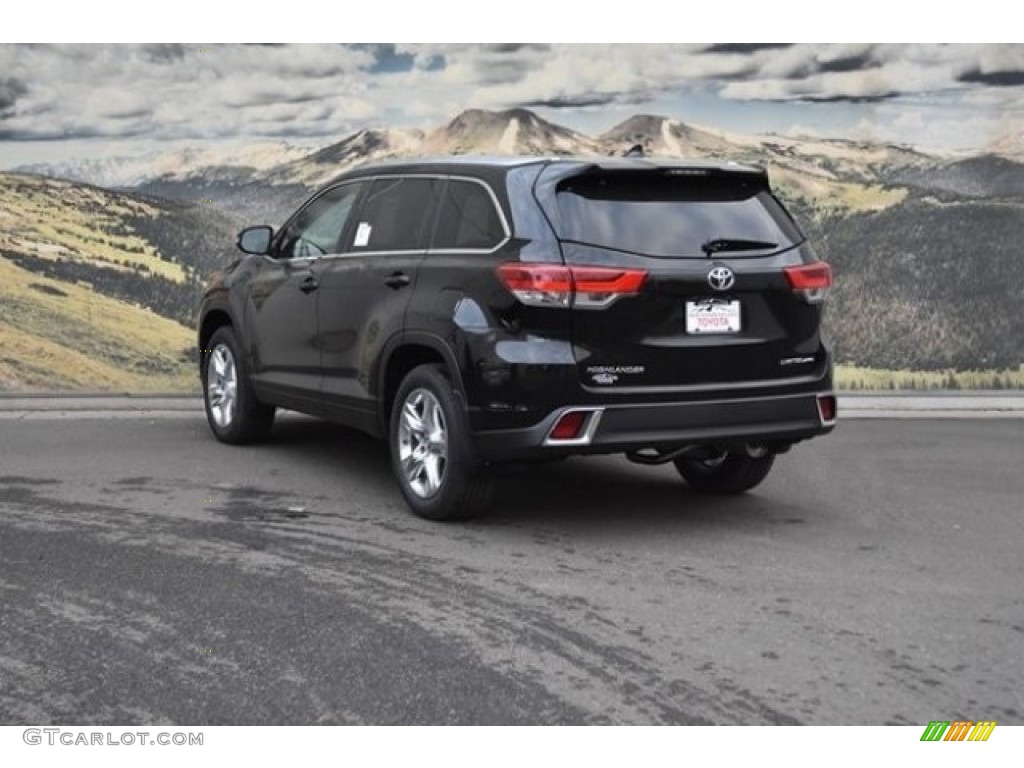 2018 Highlander Limited AWD - Midnight Black Metallic / Ash photo #3