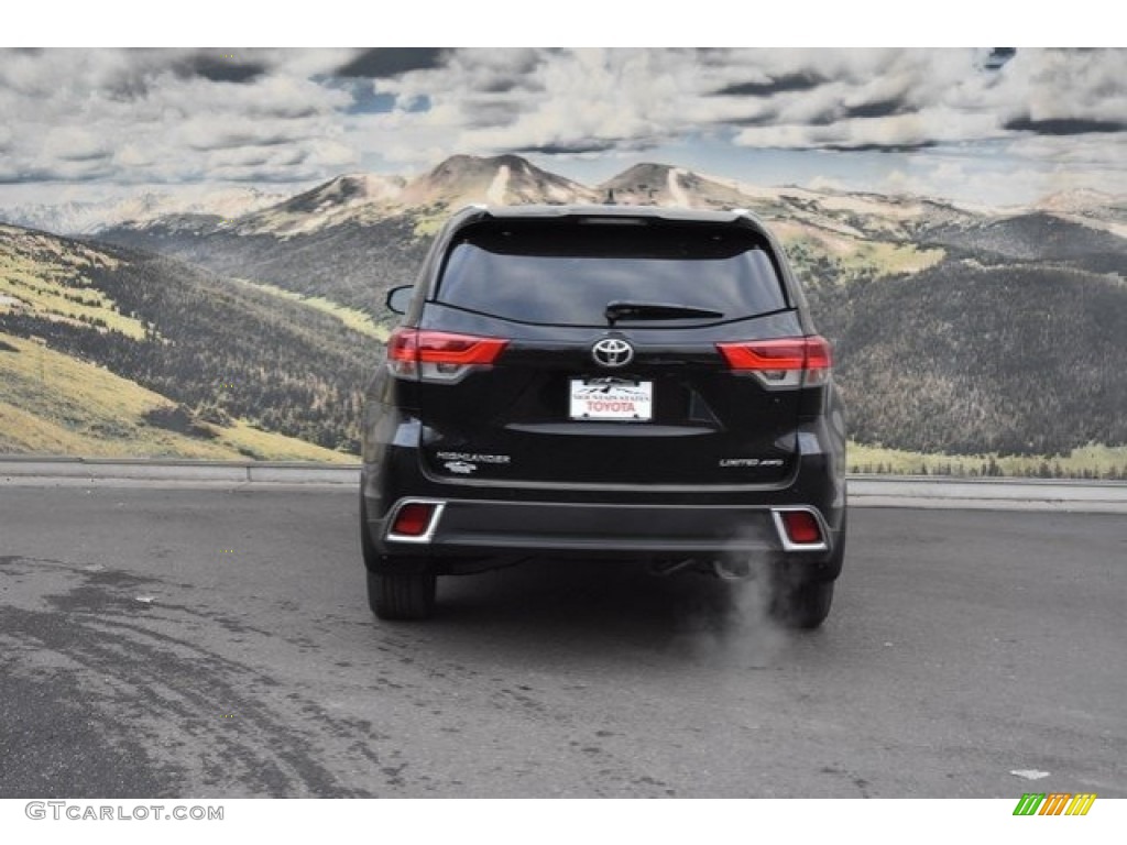 2018 Highlander Limited AWD - Midnight Black Metallic / Ash photo #4