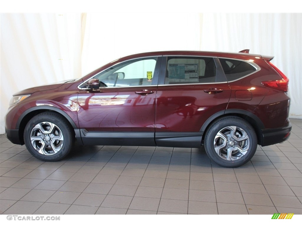 2018 CR-V EX - Basque Red Pearl II / Gray photo #5