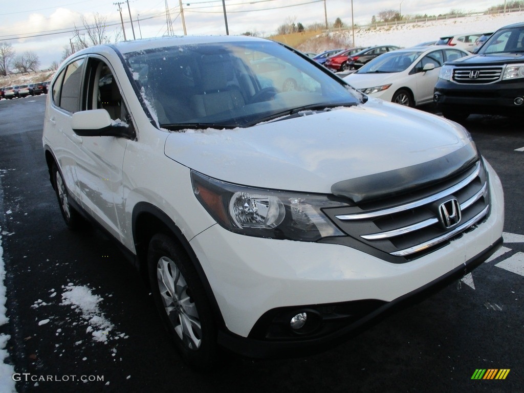 2014 CR-V EX AWD - White Diamond Pearl / Beige photo #7