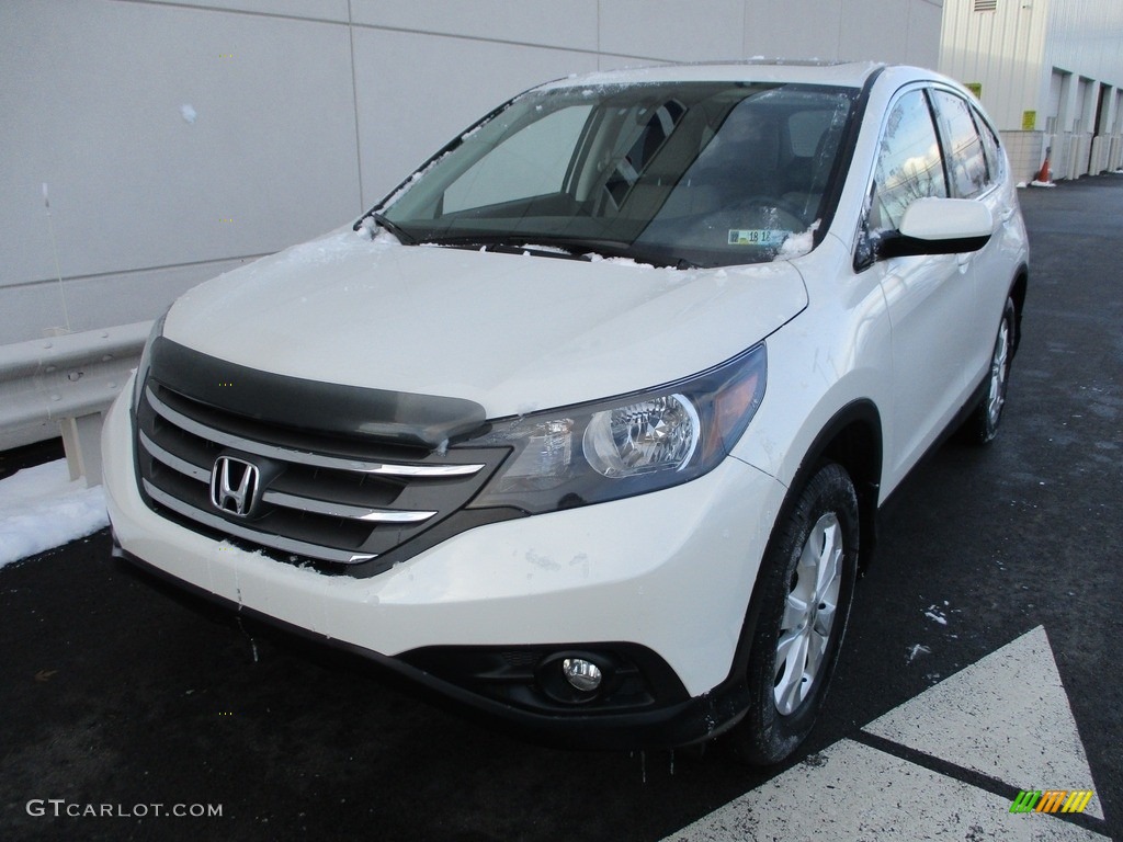 2014 CR-V EX AWD - White Diamond Pearl / Beige photo #9