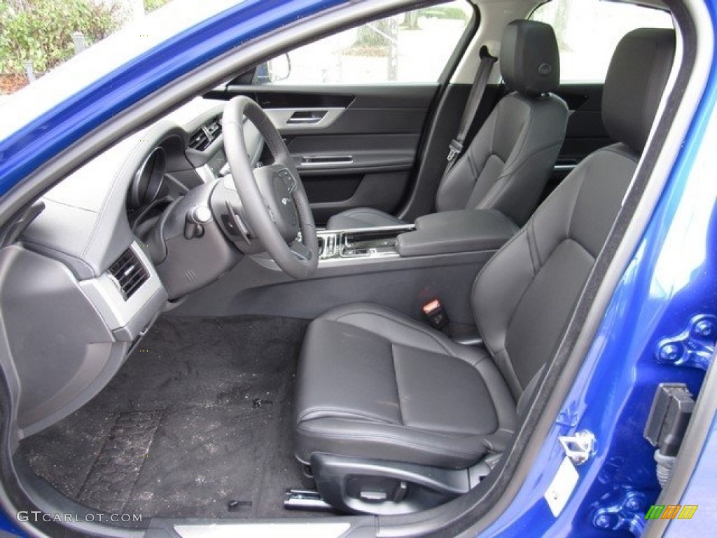 Ebony Interior 2018 Jaguar XF Premium Photo #124404944