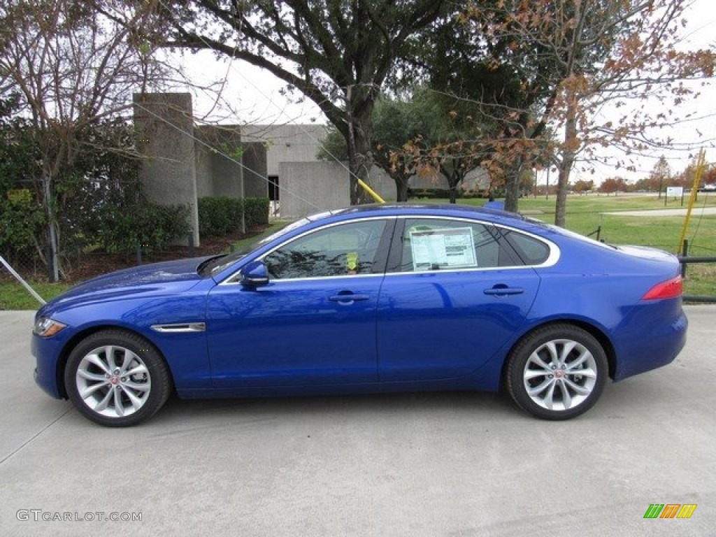Caesium Blue Metallic 2018 Jaguar XF Premium Exterior Photo #124405098