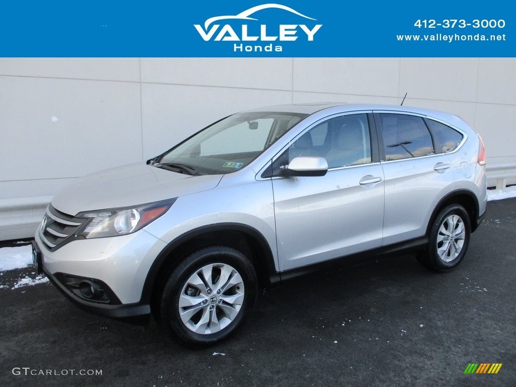 2014 CR-V EX AWD - Alabaster Silver Metallic / Gray photo #1