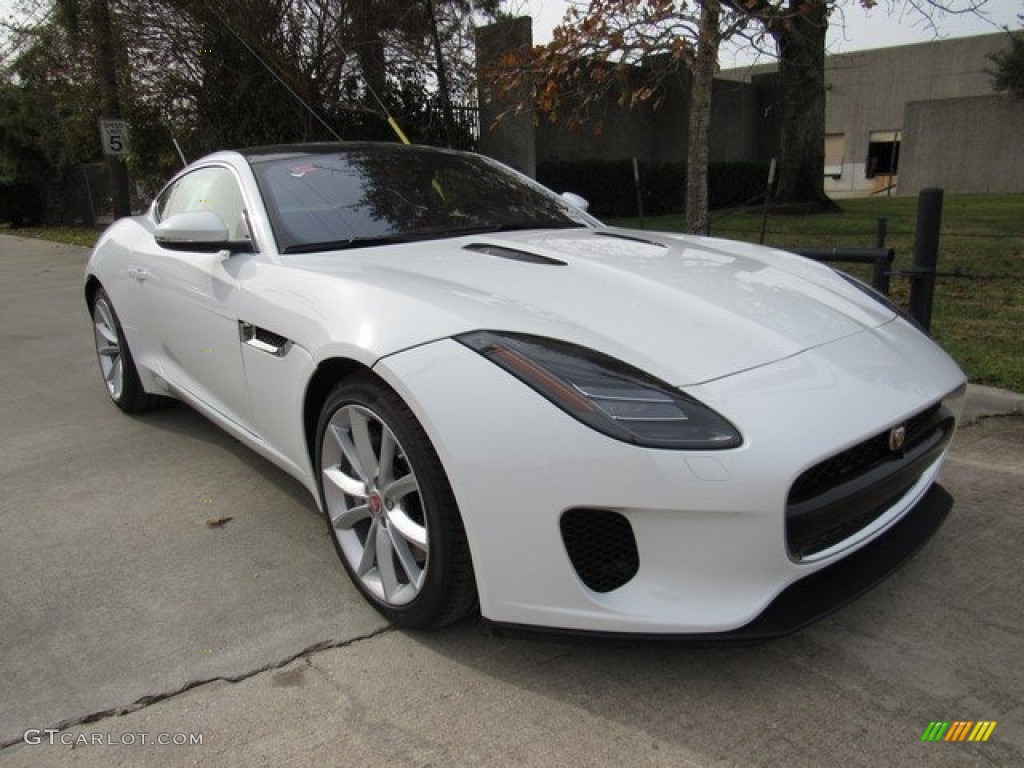 Fuji White 2018 Jaguar F-Type Coupe Exterior Photo #124405844