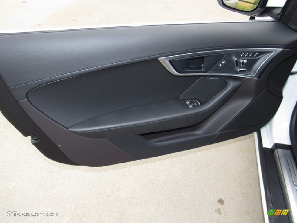 2018 Jaguar F-Type Coupe Ebony Door Panel Photo #124406102