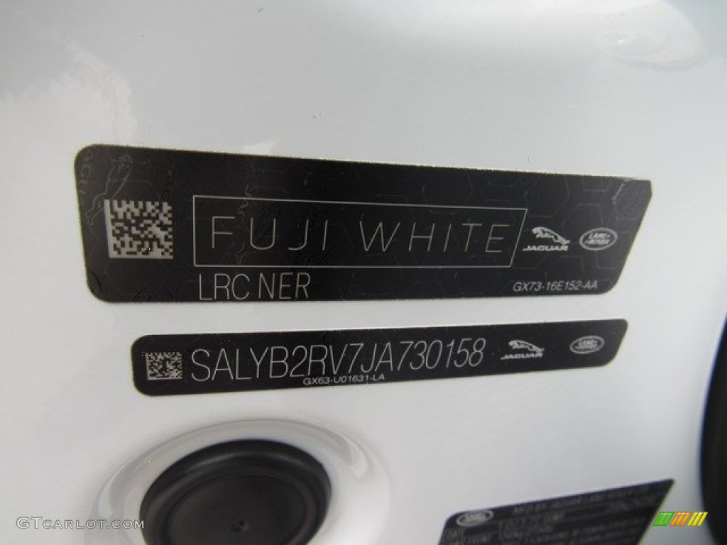 2018 Range Rover Velar S - Fuji White / Ebony photo #25