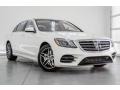 designo Diamond White Metallic 2018 Mercedes-Benz S 560 Sedan Exterior