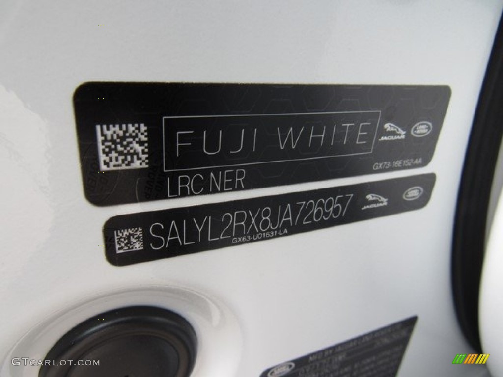 2018 Range Rover Velar R Dynamic SE - Fuji White / Ebony photo #25