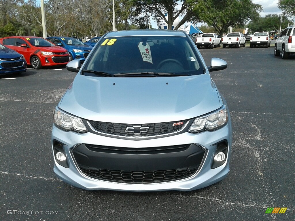 2018 Sonic LT Sedan - Arctic Blue Metallic / Jet Black photo #8