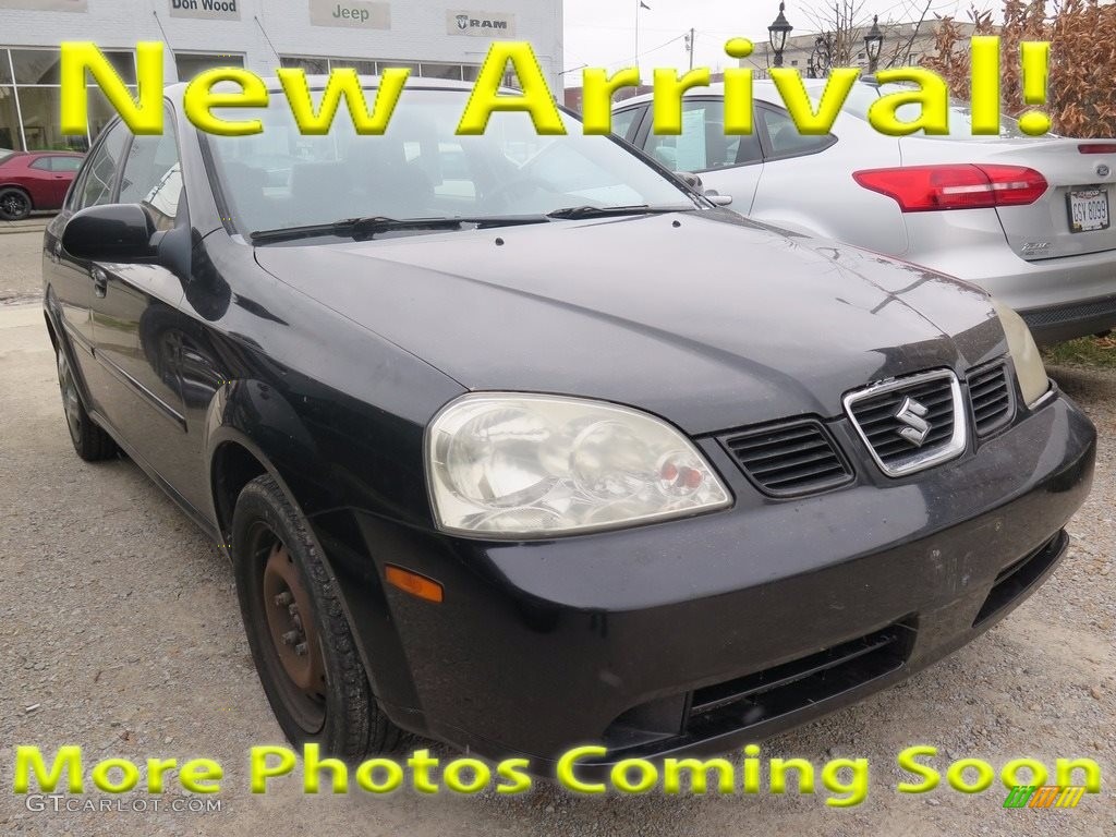 2005 Forenza S Sedan - Fantasy Black Metallic / Gray photo #1