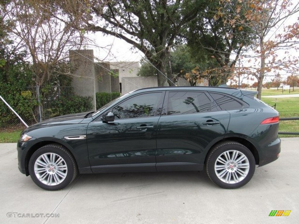 2018 F-PACE 20d AWD Premium - British Racing Green Metallic / Latte photo #11