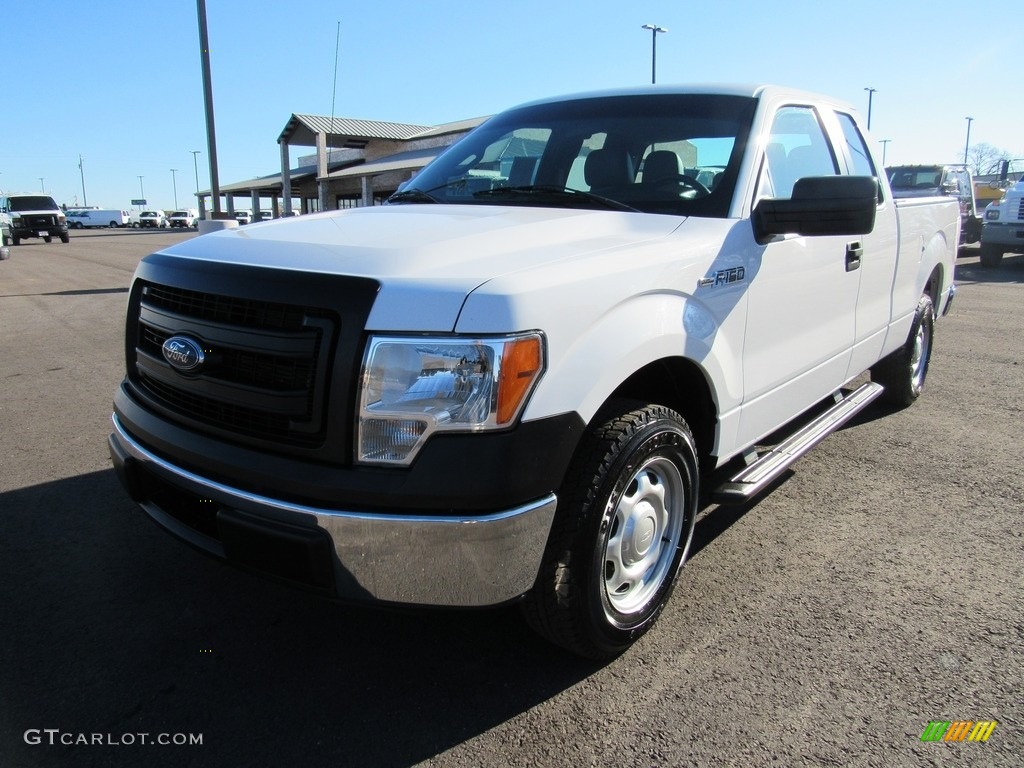 2014 F150 XL SuperCab - Oxford White / Steel Grey photo #1