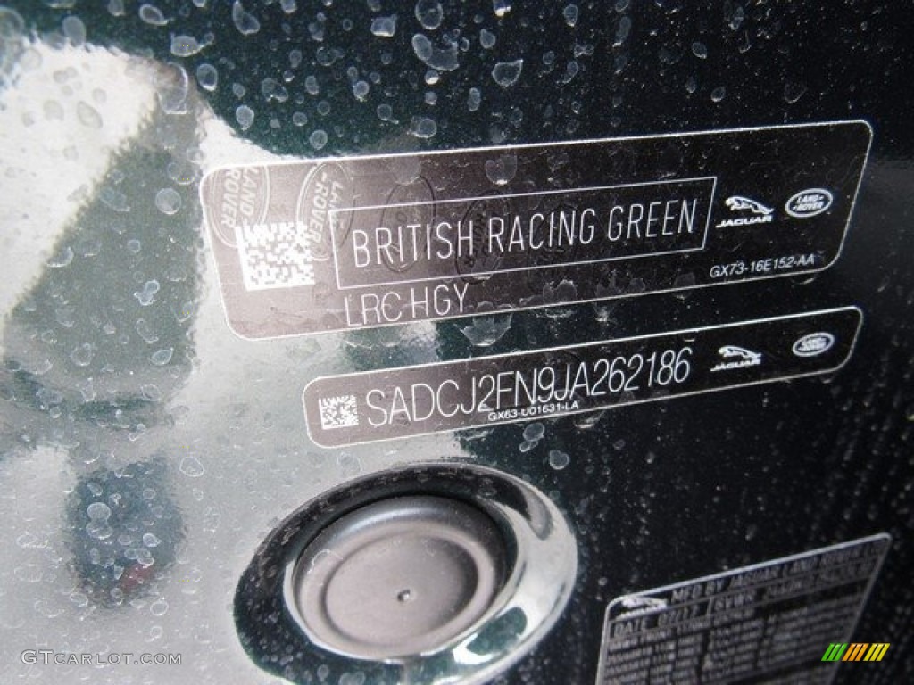 2018 F-PACE 20d AWD Premium - British Racing Green Metallic / Latte photo #24