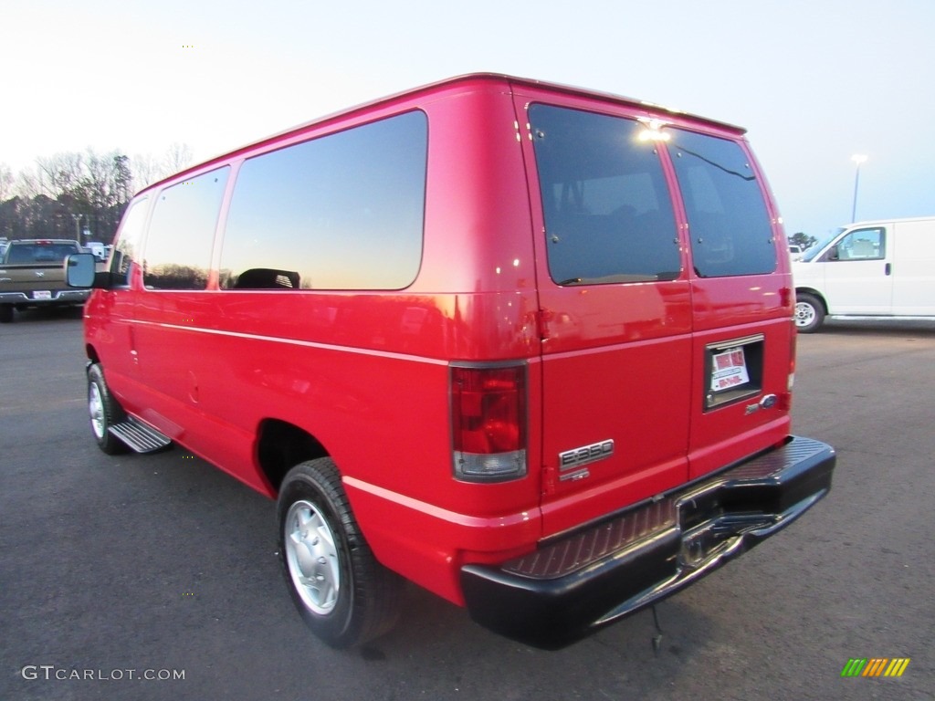 2011 E Series Van E350 XL Passenger - Vermillion Red / Medium Flint photo #3