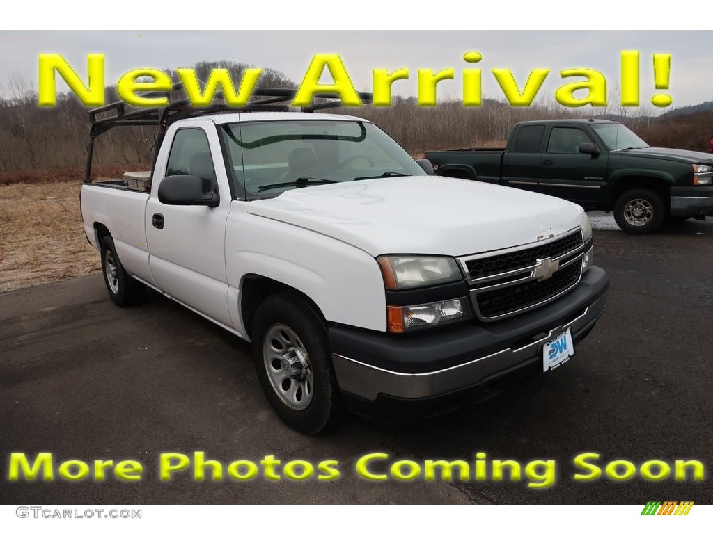 2006 Silverado 1500 LS Regular Cab - Summit White / Dark Charcoal photo #1