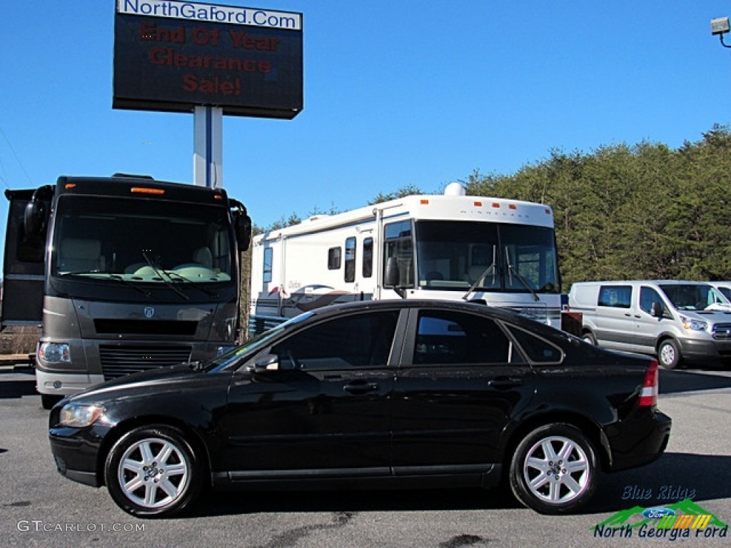 2006 S40 2.4i - Black / Dark Beige/Quartz photo #2