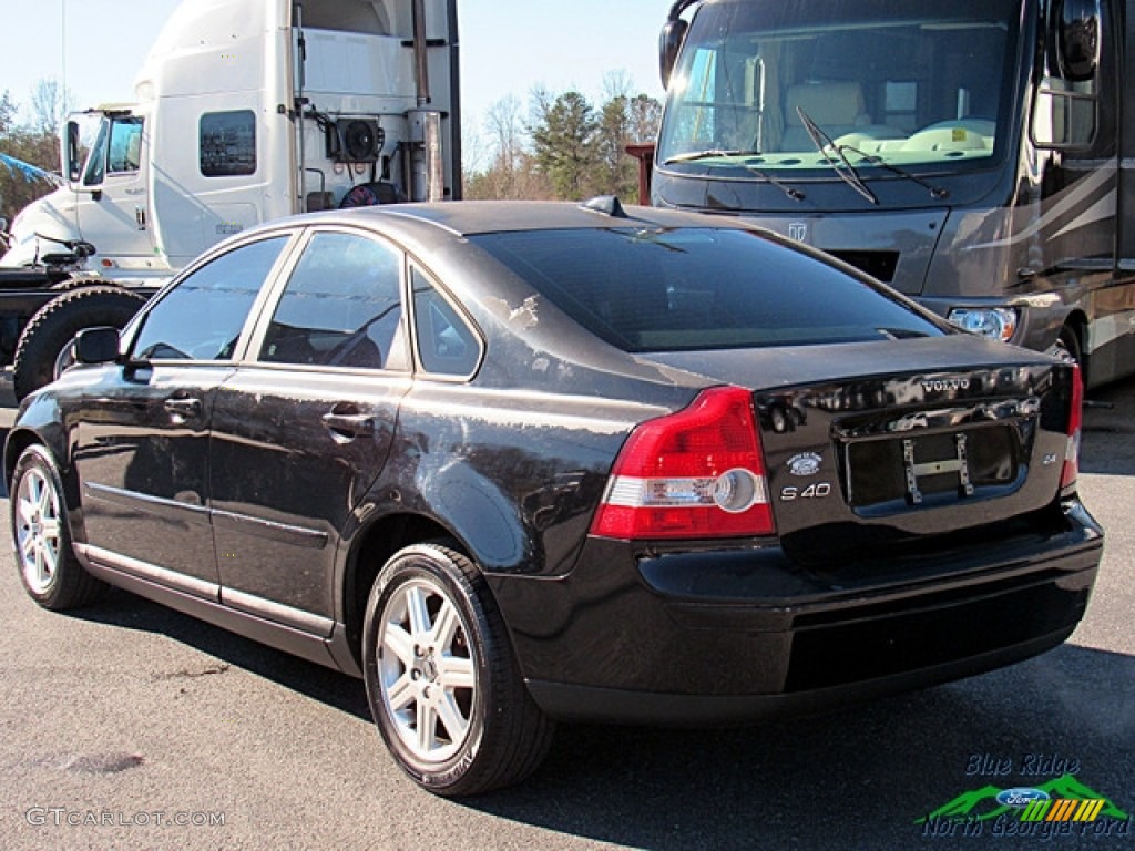 2006 S40 2.4i - Black / Dark Beige/Quartz photo #3