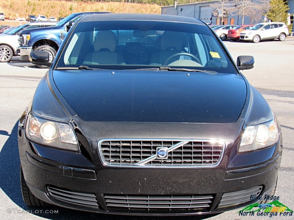 2006 S40 2.4i - Black / Dark Beige/Quartz photo #4