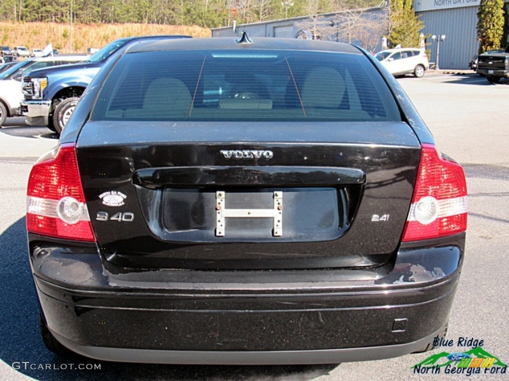 2006 S40 2.4i - Black / Dark Beige/Quartz photo #5