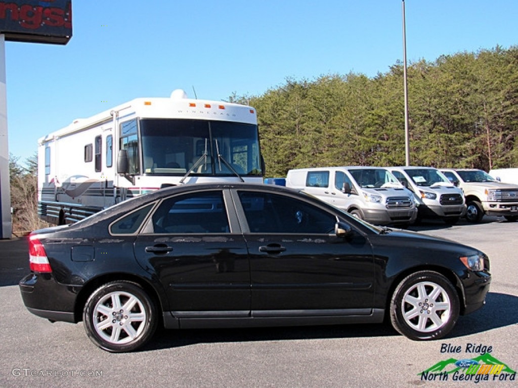 2006 S40 2.4i - Black / Dark Beige/Quartz photo #7