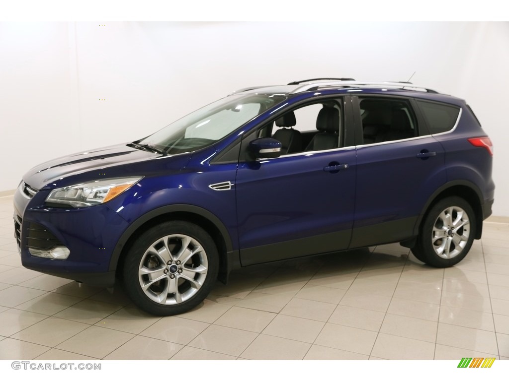 2014 Escape Titanium 2.0L EcoBoost - Deep Impact Blue / Charcoal Black photo #3