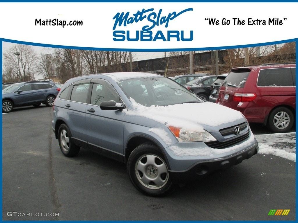 2008 CR-V LX 4WD - Glacier Blue Metallic / Gray photo #1