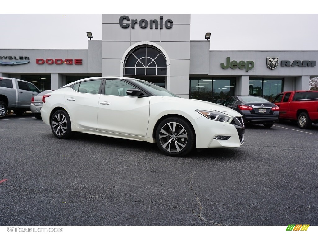 2017 Maxima SV - Pearl White / Cashmere photo #1