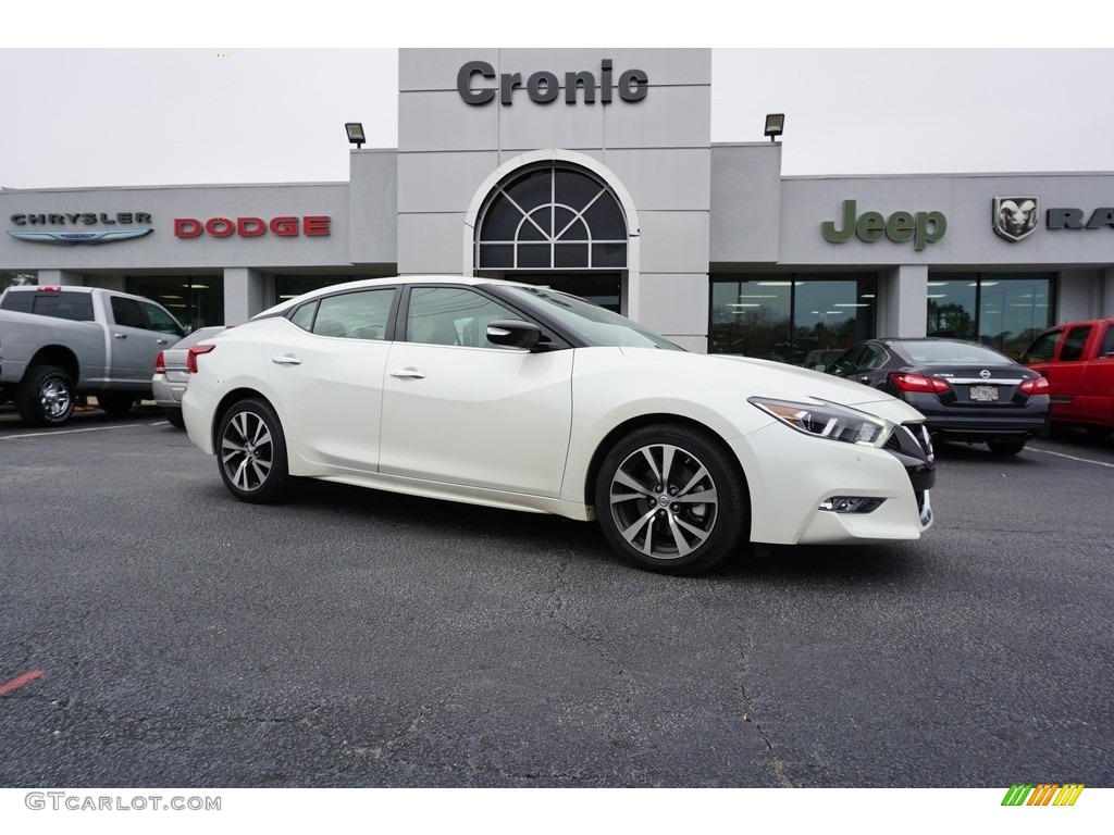 2017 Maxima SV - Pearl White / Cashmere photo #2