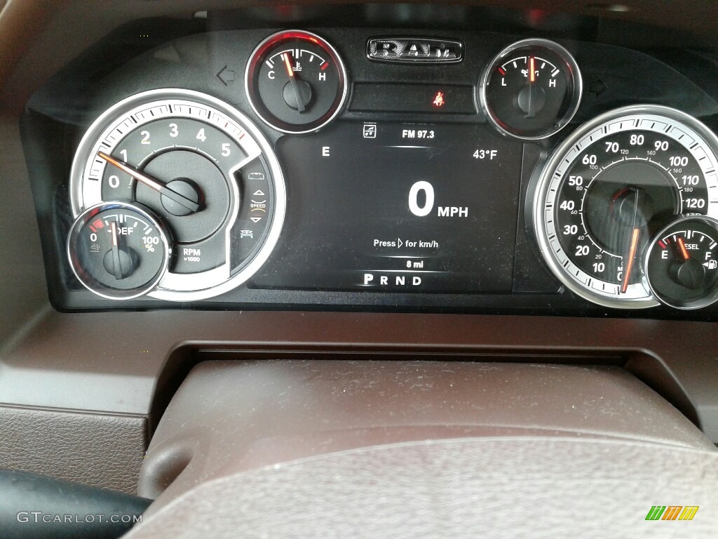 2017 Ram 1500 Laramie Crew Cab 4x4 Gauges Photo #124425877