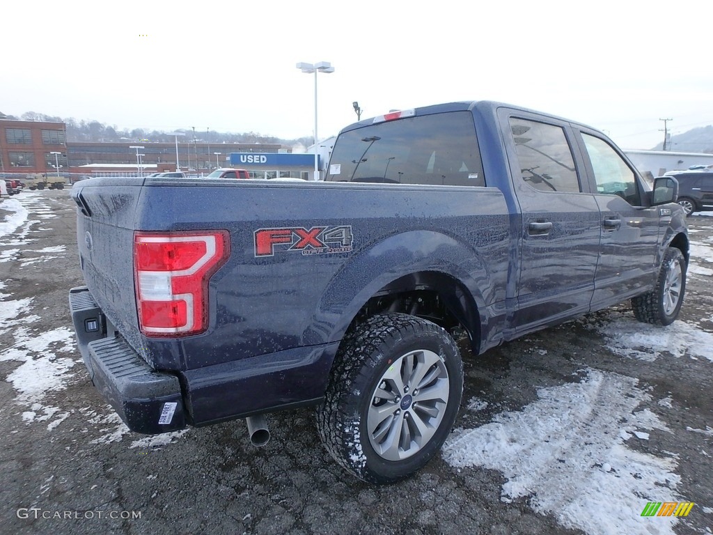 2018 F150 STX SuperCrew 4x4 - Blue Jeans / Black photo #2