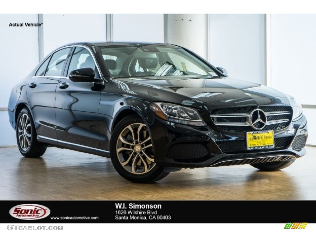 2018 C 300 Sedan - Black / Silk Beige/Black photo #1