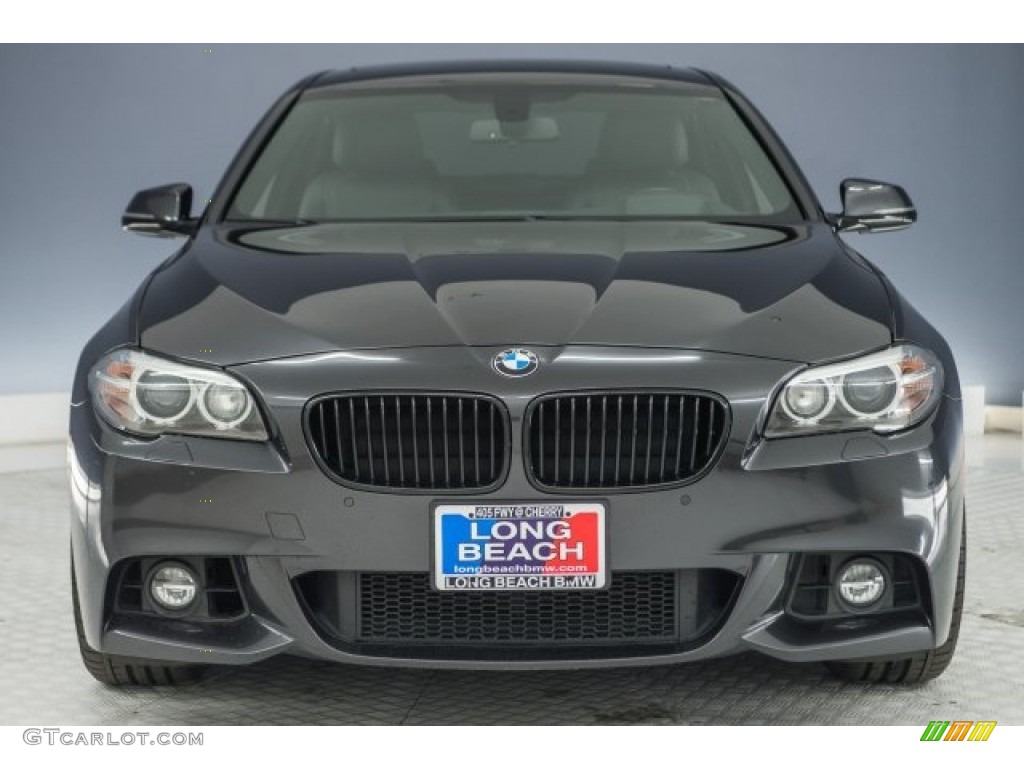 2015 5 Series 528i Sedan - Dark Graphite Metallic / Black photo #2